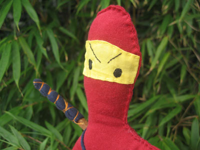 ninja-stoffpuppe