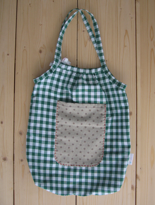 stofftasche_handmade_grün karo